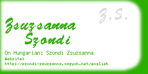 zsuzsanna szondi business card